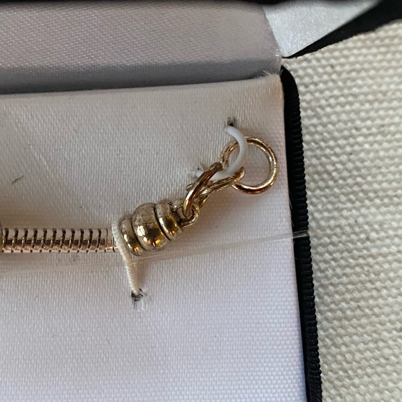 Chunky Red Glass Bead Metal Bracelet - Picture 12 of 15